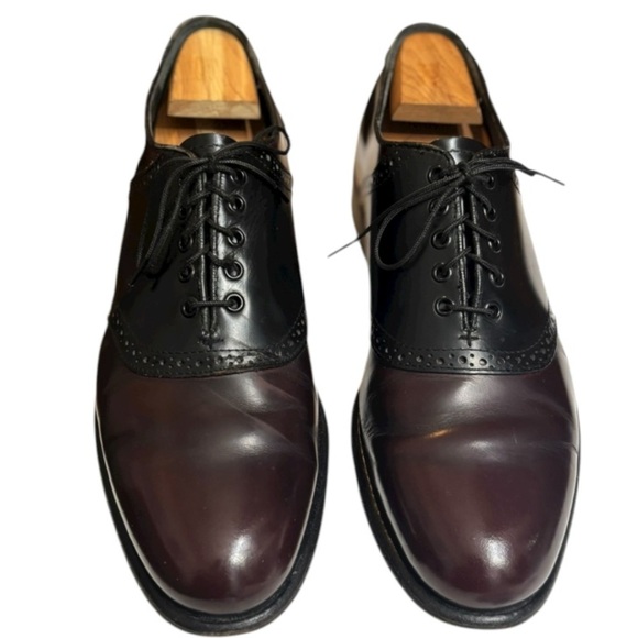 Jarman Burgundy & Black Oxfords Men’s Size 10 Lace Up main image 12